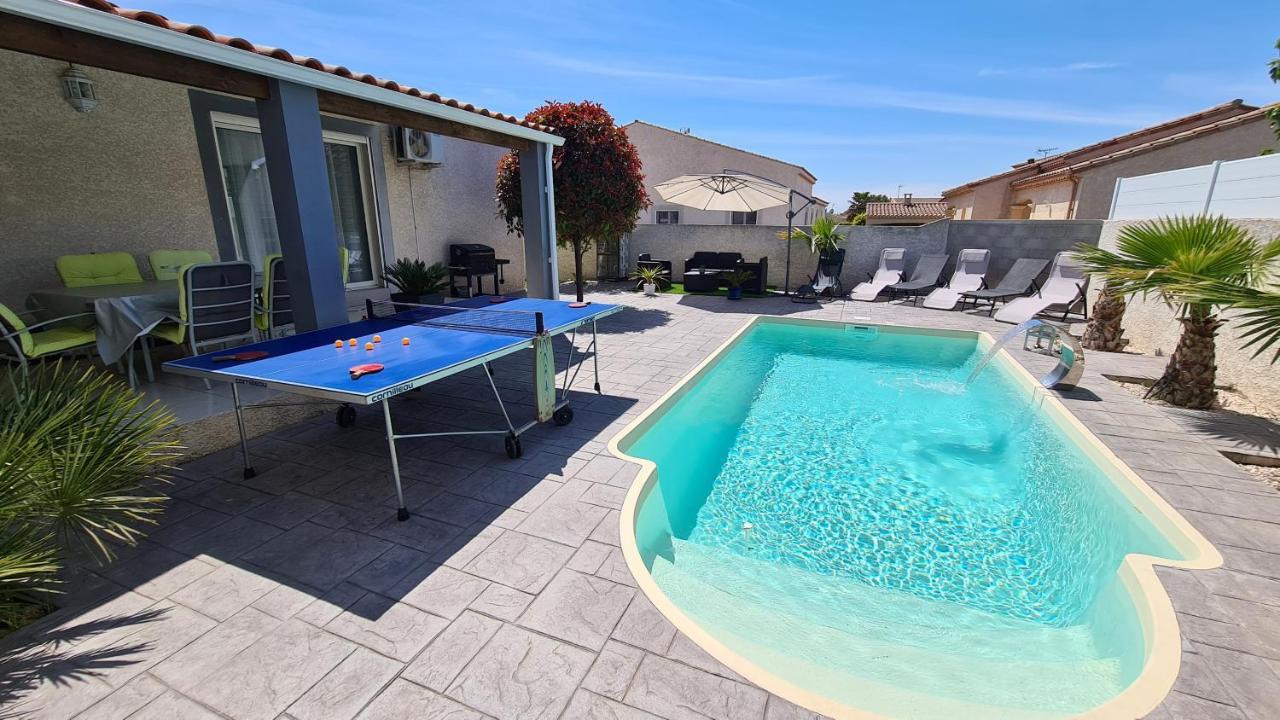 Villa Piscine De La Garrigue Florensac Exterior photo